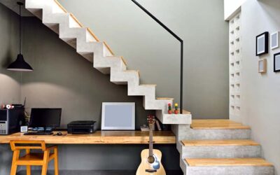 Decoración de subida de escalera